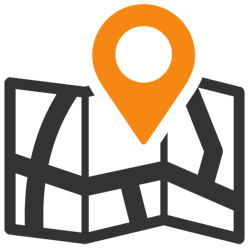 Ikona pineska na mapie