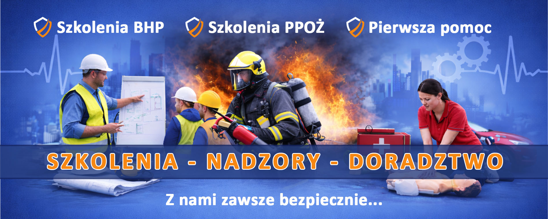 Kompleksowe usługi BHP i PPOŻ dla firm - szkolenia, nadzory, doradztwo